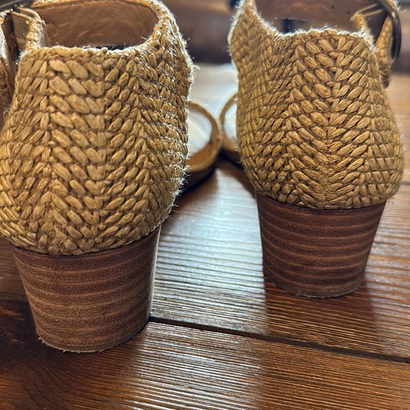 Lucky Brand Woven Tan Wedge Sandals - Picture 3 of 7